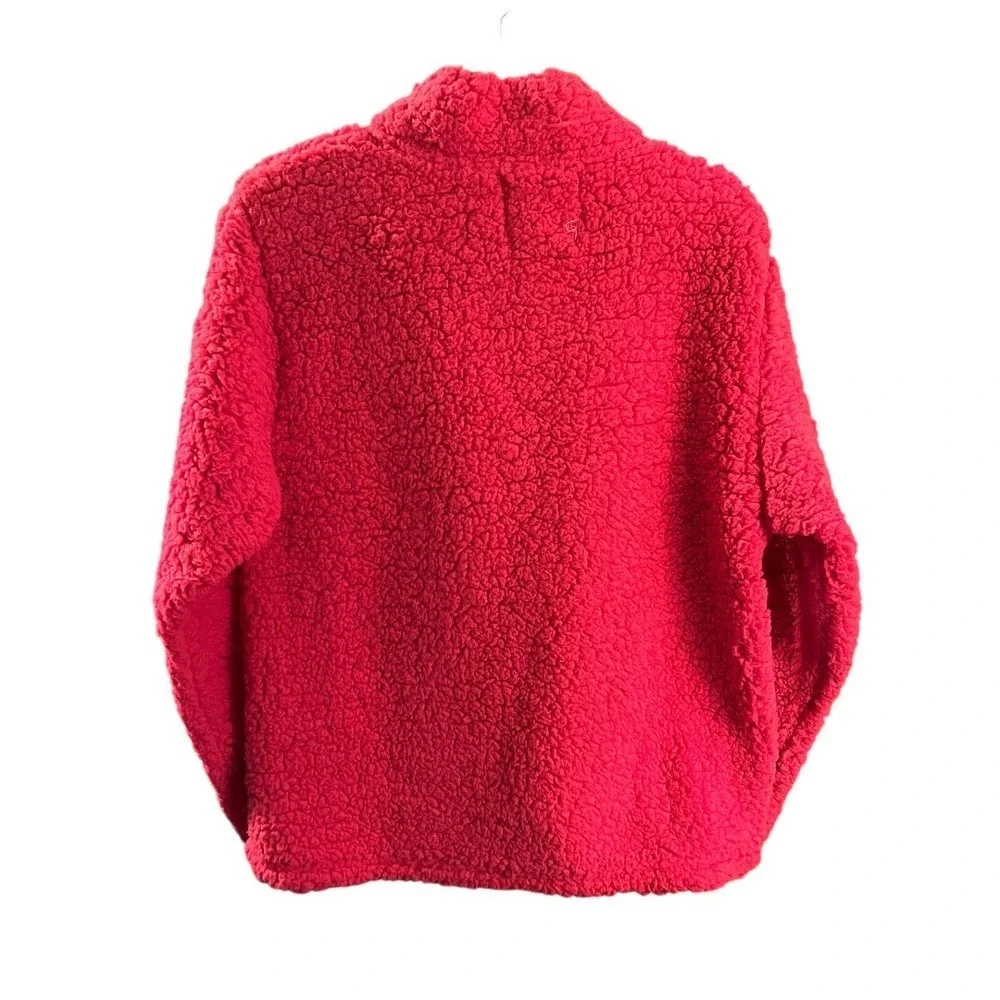 NWT - Jackson Hole Women's  Hot Pink Sherpa Quarter Zip Jacket - Size XL